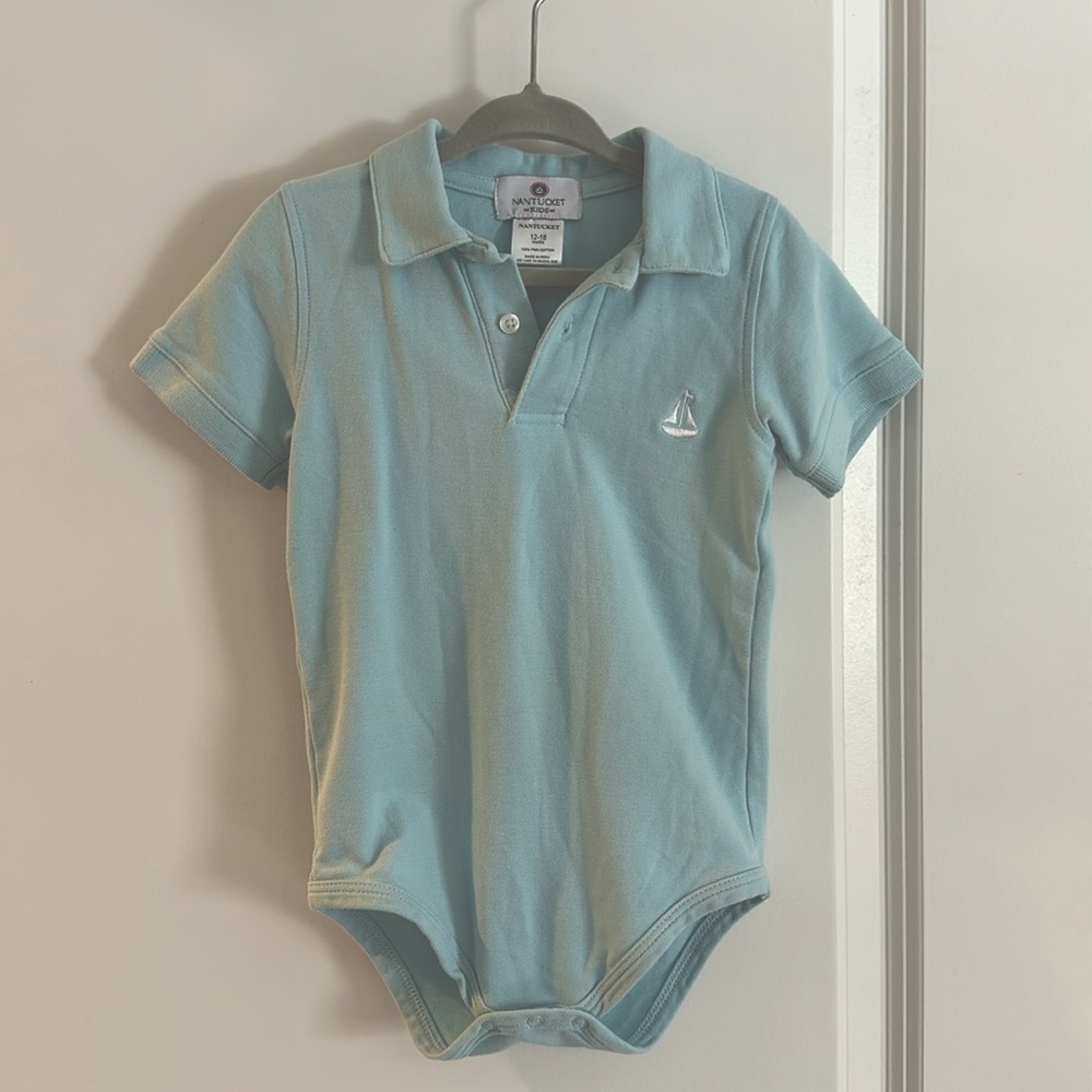 Nantucket Kids polo bodysuit